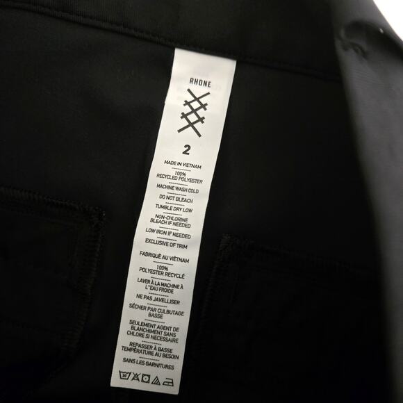 Rhone Birdie Cropped Trouser Black Dress Pants Size 2 - Picture 8 of 9